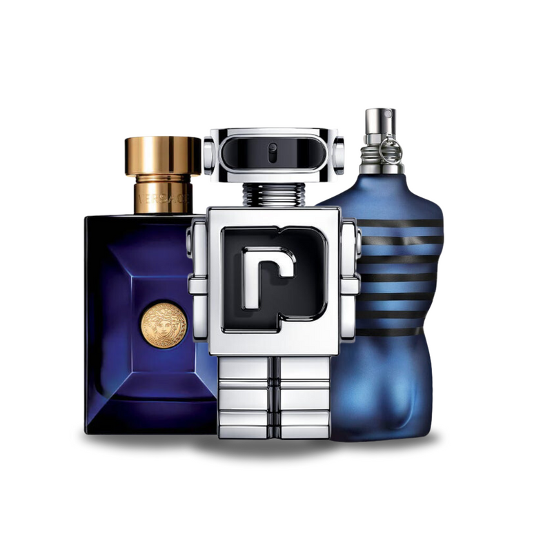 Sada 3 Parfémů | Versace DYLAN BLUE, Paco Rabanne PHANTOM, Jean Paul Gaultier ULTRA MALE 100 ml